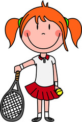 tennis fille