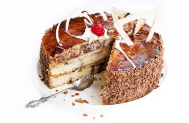 Sweet appetizing fresh torte