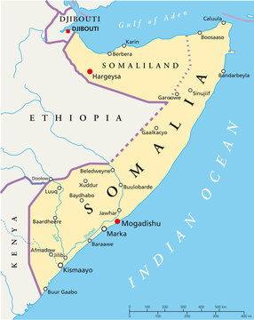 Somalia map (Somalia Landkarte)