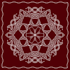 Folk Motif Design wall painting