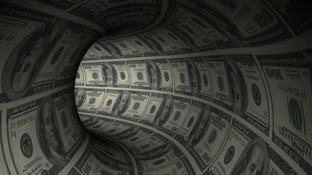Moving through in dollar tunnel, looping.