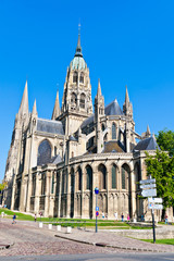 Fototapeta na wymiar Katedra Notre Dame, Bayeux, Normandia, Francja