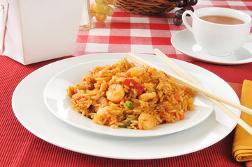 Shrimp stir fry