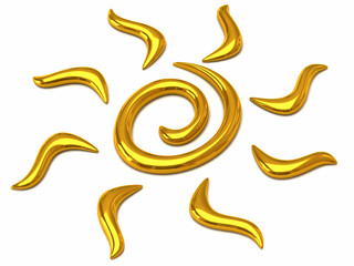 3d illustration of sun