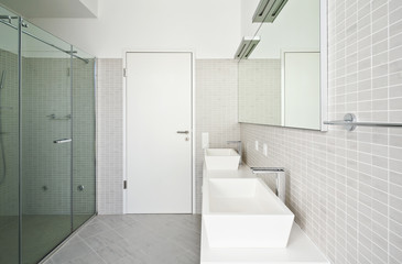 beautiful house, modern style, bathroom