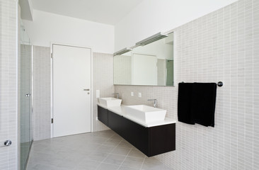 Fototapeta na wymiar beautiful house, modern style, bathroom