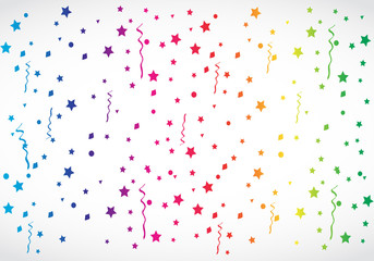 vector abstract colorful confetti