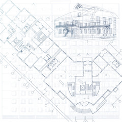 Architectural background. Part of architectural project