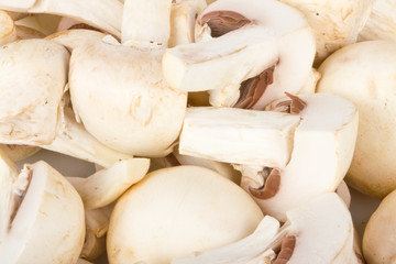 White mushrooms