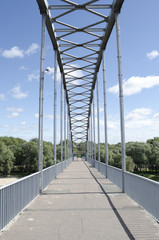 Bridge over the River Sog in Gomel, Belarus