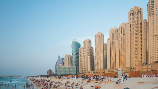 Dubai Marina Freitag Timelapse 4K