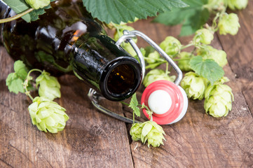 Empty bottle of Beer