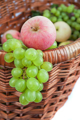 apples and grapes