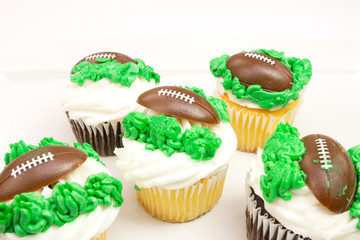Football cupcakes