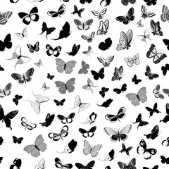 Obraz na płótnie Canvas Motyl bez szwu tła