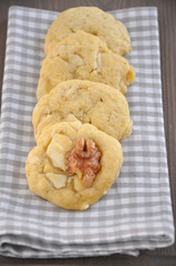 White Chocolate Walnut Cookies