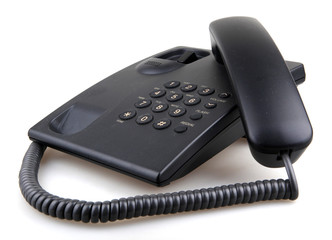  telephone isolated over white background.