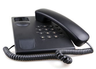  telephone isolated over white background.