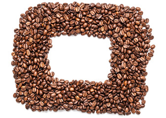 frame from coffee beans