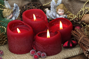 Rote Kerzen