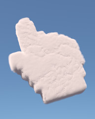 Cloud with hand cursor