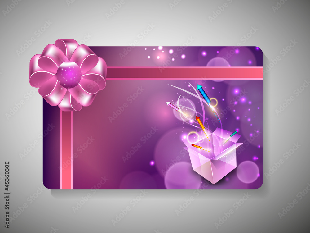 Sticker gift card for deepawali or diwali festival in india. eps 10.