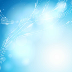 Light blue background