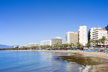 Fototapeta na wymiar Rodek miasta Marbella w Hiszpanii
