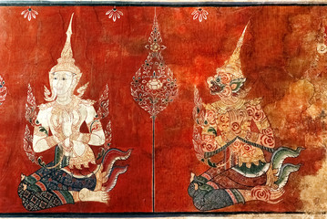 Thai mural painting