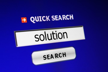 Naklejka premium Search for solution