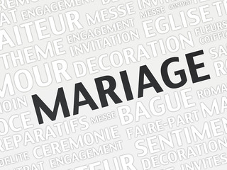 nuage de mots - mariage