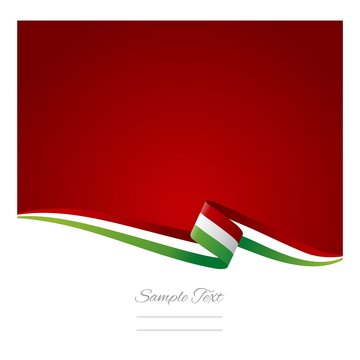 Abstract color background Italian flag vector