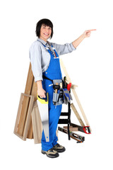 Woman carpenter