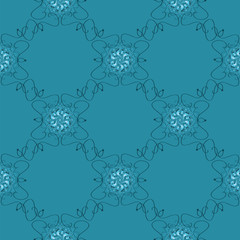 seamless blue abstract pattern