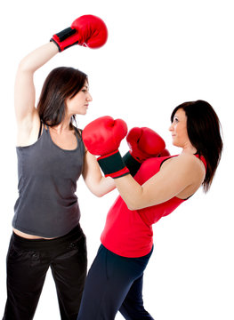 boxing or kick boxing fighting
