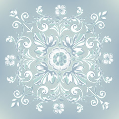 Vintage rustic flower pattern, ornaments floral.