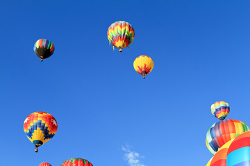 colorful hot air balloons