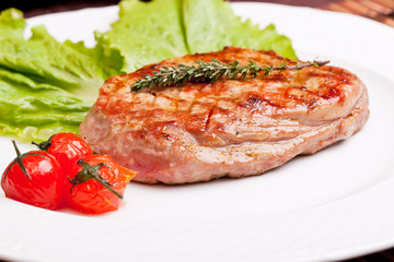 Grilled steak
