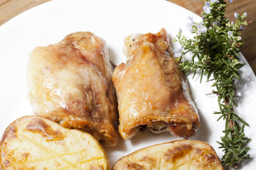 Chicken with potatoes