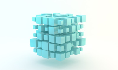 Blue 3D Blocks