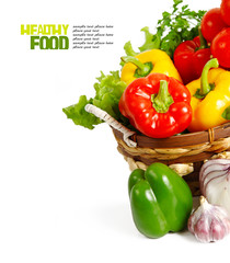 Healthy vegetbles isolated
