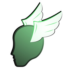 Fly human icon