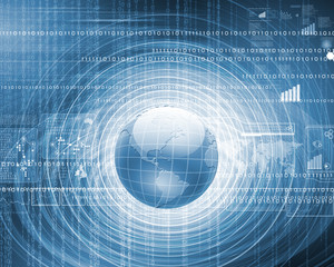 Obraz premium Global technology image