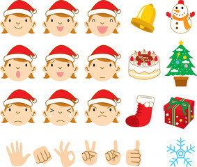 クリスマス子供表情