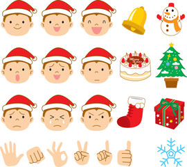 クリスマス子供表情