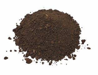 dirt isolated on white background
