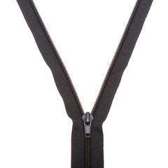 Open black zipper closeup © ijdema