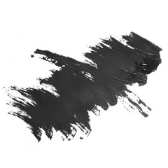 black brush paint stroke texture watercolors spot isolated