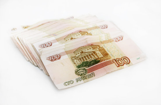 Bundle of Russian money