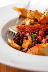 huhn auf kichererbsen rote beete salat #2